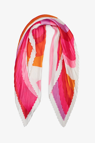 Pleated Scarf - Retro Pink