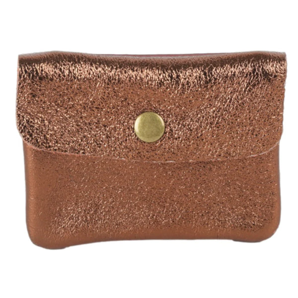 Metallic Coin/Card Purse - Bronze