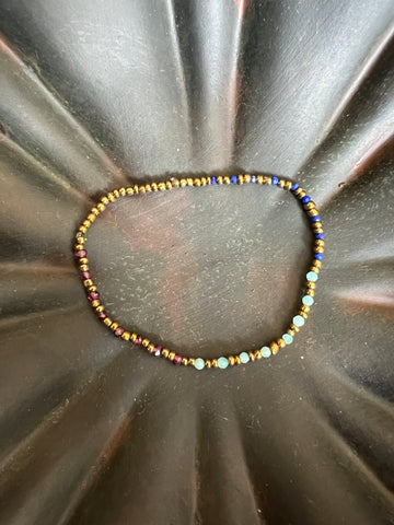 Luum Workshop Bracelet - Garnet, Lapis Lazuli + Adventurine
