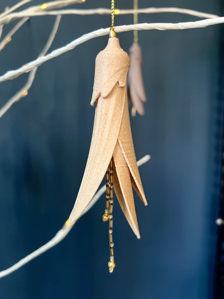 Objcet VB Wool 3 D Printed Cristmas Decoration - Pale Peach