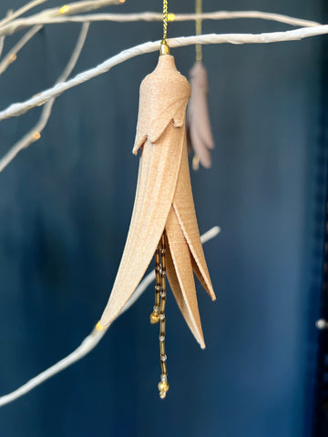 Objcet VB Wool 3 D Printed Cristmas Decoration - Pale Peach