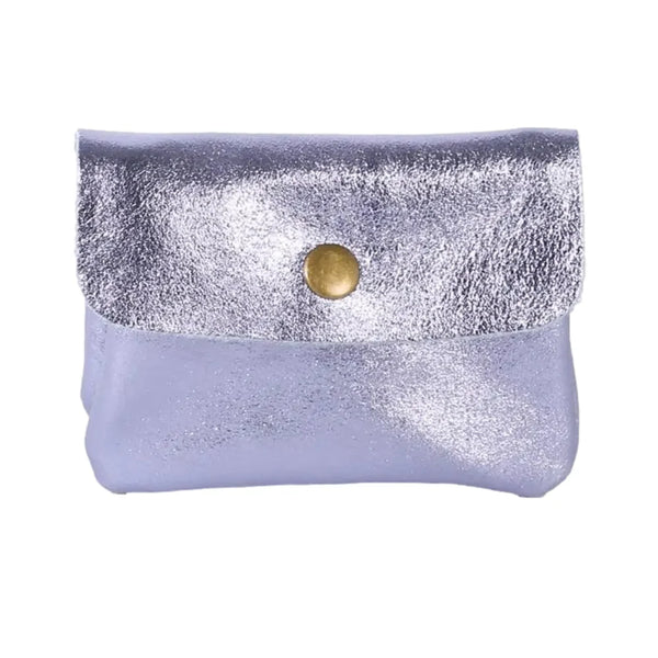 Metallic Card/Coin Purse - Lilac